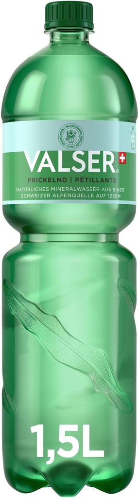 Valser Pétillante Tray 6 x 1,5 l Bouteille PET jetable