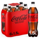 Coca-Cola Zero Tray 6 x 1,5 l Bouteille PET jetable