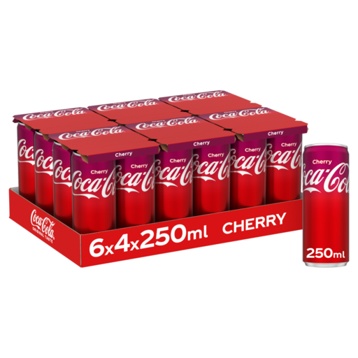 Coca-Cola Cherry Tray 24 x 0,25 l Cannette Alu jetable