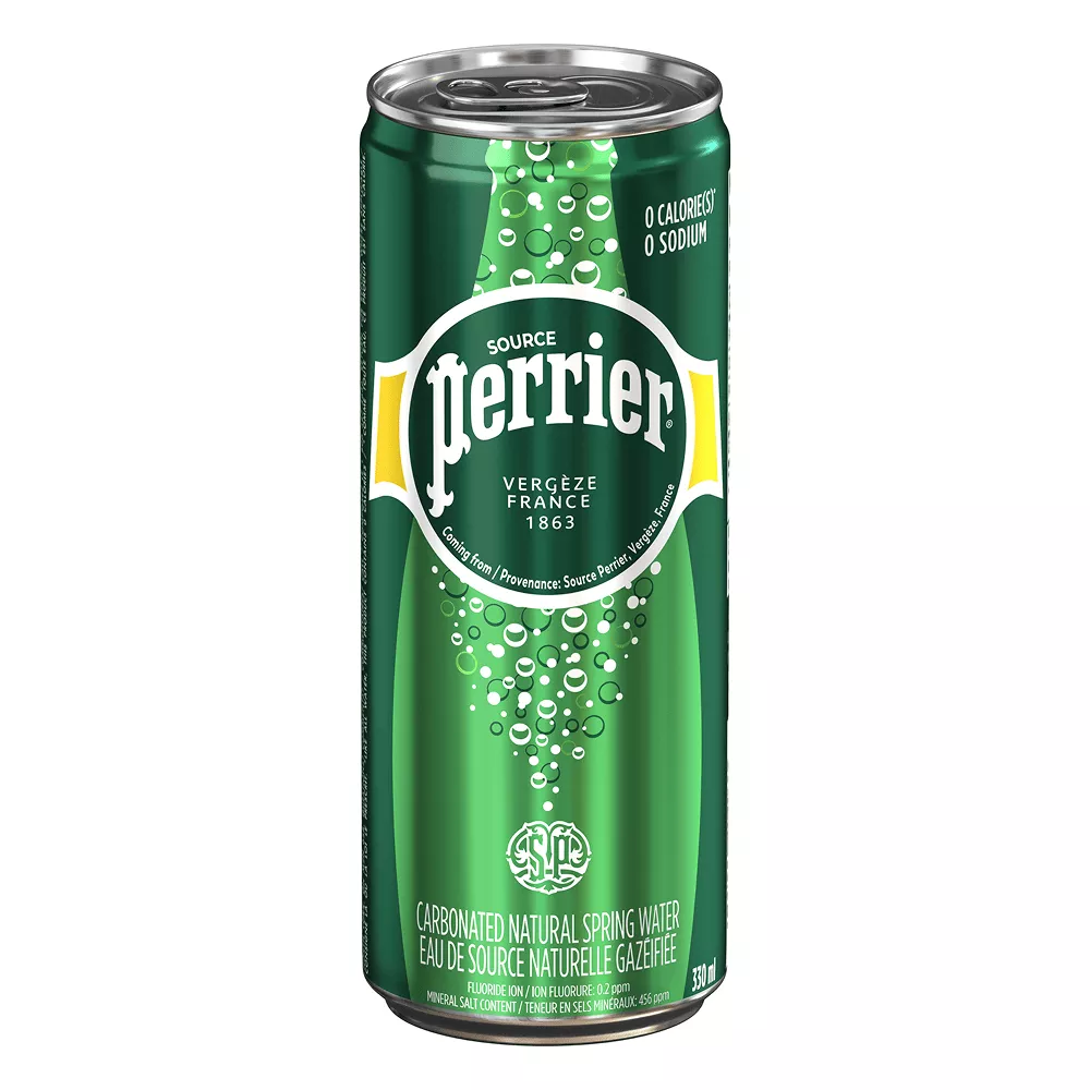 Perrier eau minérale Carton 24 x 0,33 l Cannette Alu jetable