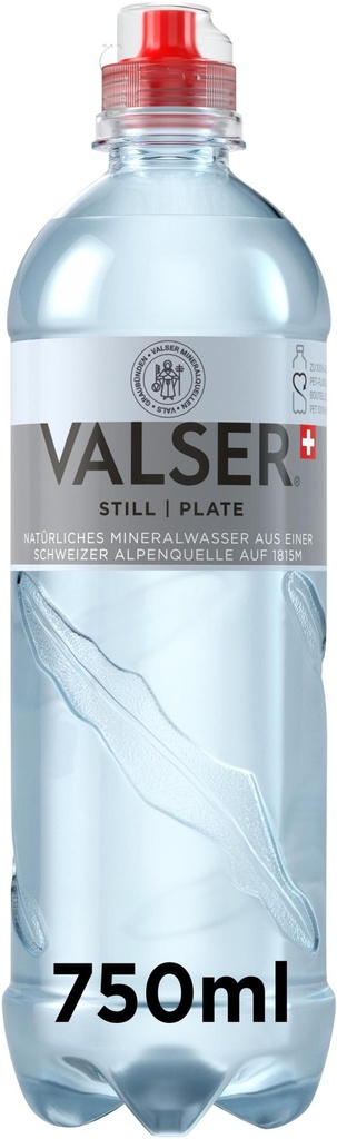 Valser Still | Plat Calcium + Magnesium Label Free 6 x 0,75 l Bouteille PET jetable (copie)