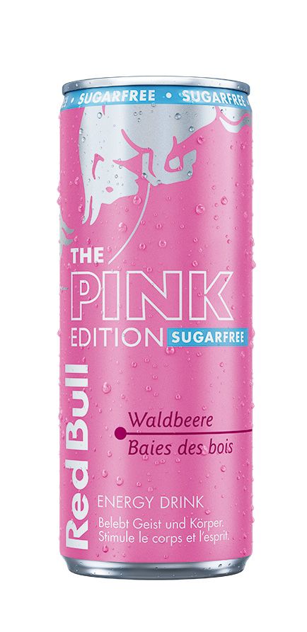 Red Bull The Pink Edition Sugarfree - Baies des bois Canette 0.25 l Alu jetable