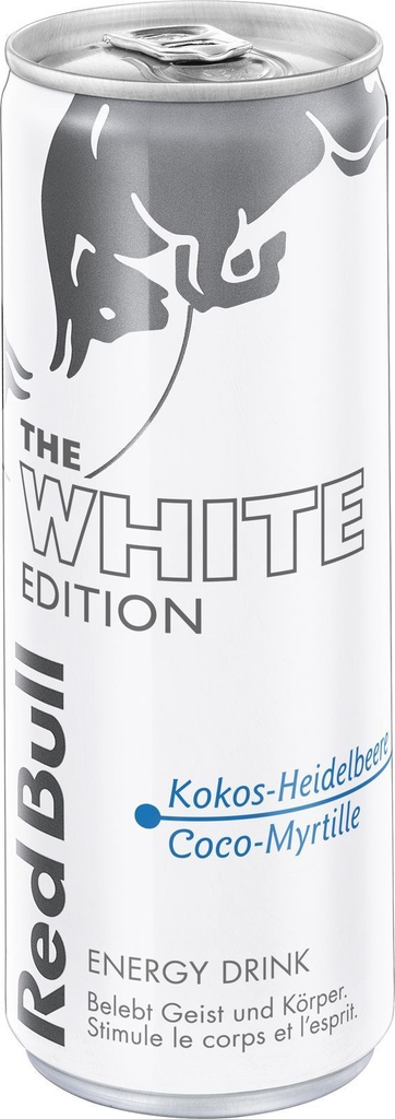 Red Bull THE White Edition Tray 24 x 0,25 l Cannette Alu jetable