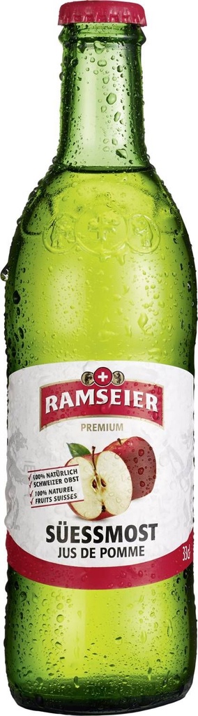 Ramseier Jus de pomme Caisse 24 x 0,33 l Bouteille Verre réutilisable