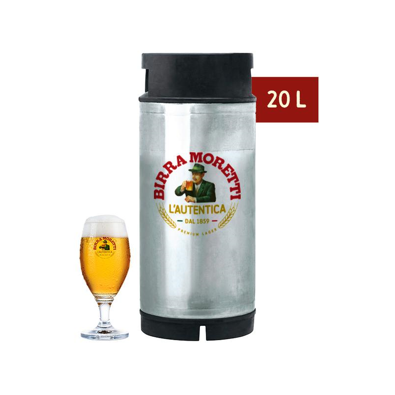 Birra Moretti Citerne 20,0 l Alu réutilisable