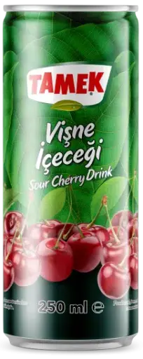[21953] Tamek Jus de Cèrisse nectar griottes 24 x 0,25 l Cannette Alu jetable