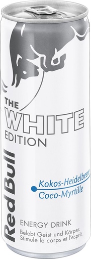 [21301] Red Bull The White Edition - Coco-myrtille Tray 24 x 0,25 l Cannette Alu jetable