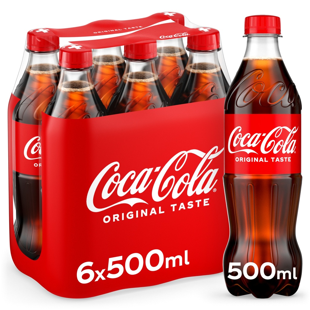 Coca-Cola Tray 4 x 6 x 0,5 l Bouteille PET jetable