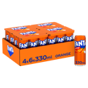 Fanta Orange Tray 4 x 6 x 0,33 l Cannette Alu jetable