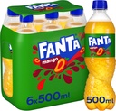 Fanta Mango Tray 4 x 6 x 0,5 l Bouteille PET jetable