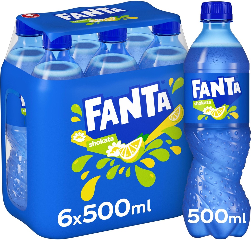 Fanta Shokata Tray 4 x 6 x 0,5 l Bouteille PET jetable