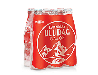 Uludag Orange Gazoz 4 x 6 x 0,25 l Bouteille verre  jetable 