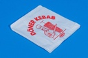 Pochette Kebab Papier anti graisse  16 x 16 cm 4 x 1000.Piéces