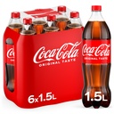 Coca-Cola Tray 6 x 1,5 l Bouteille PET jetable