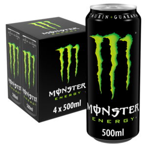 Monster Energy Tray 4 x 6 x 0,500 l Cannette Alu jetable 
