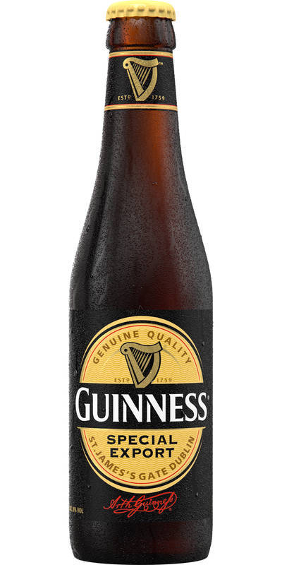 Guinness Special Export Vol.Alc.8% Carton 24 x 0,33 l Bouteille Verre jetable