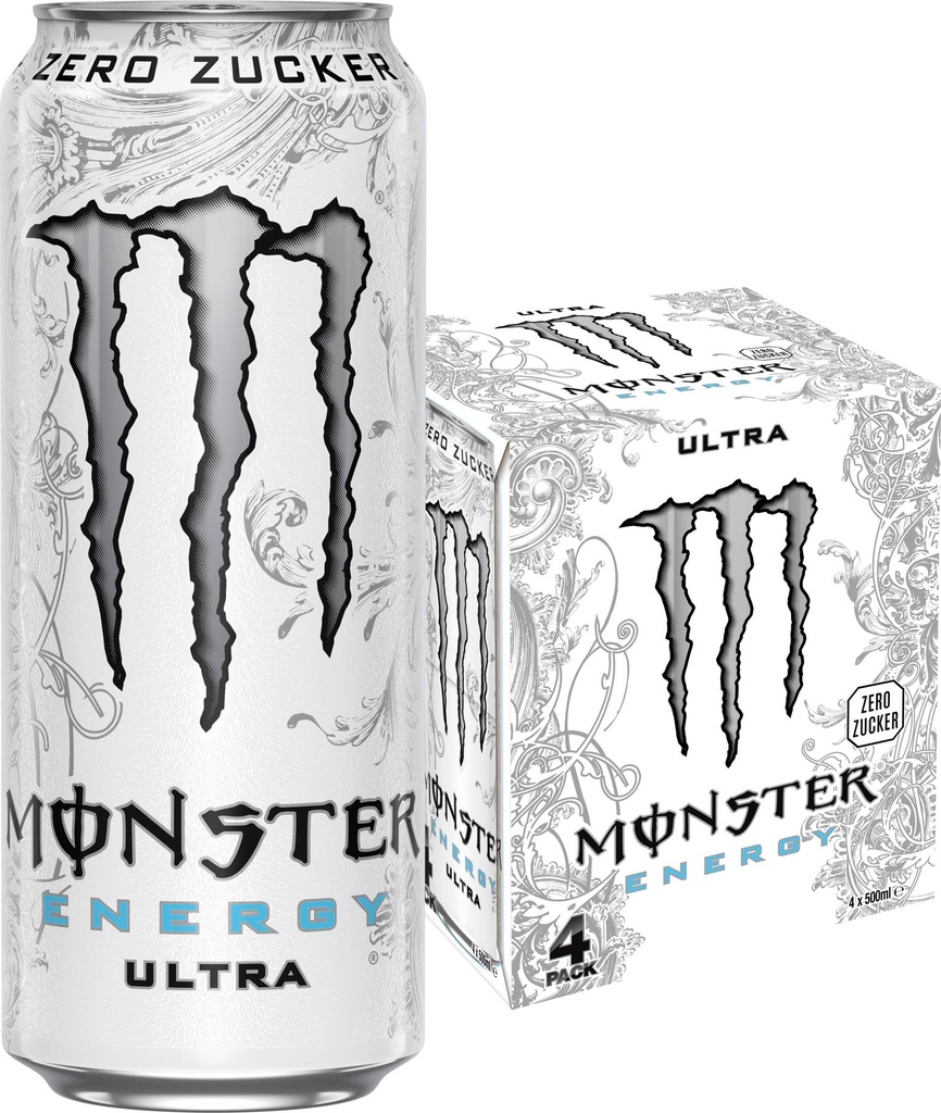 Monster Energy Zero Ultra Tray 6 x 4 x 0,355 l Cannette Alu jetable
