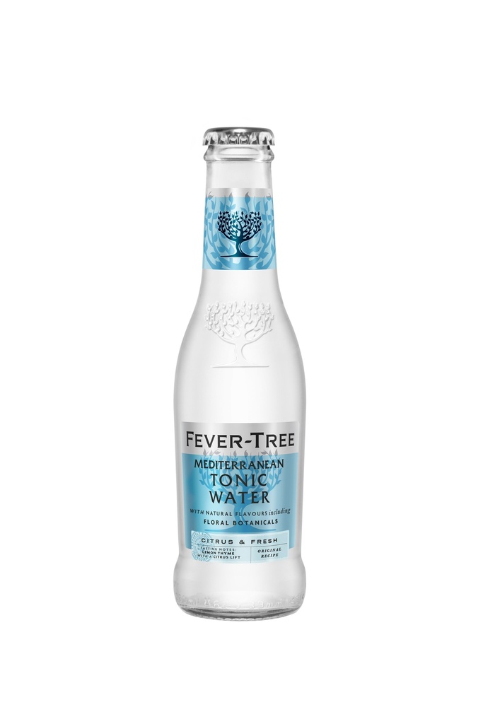 Fever-Tree Mediterranean Tonic Water Tray 24 x 0,2 l Bouteille Verre jetable