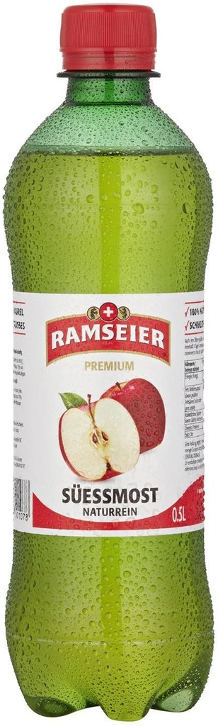 Ramseier Jus de pomme Carton 4 x 6 x 0,5 l Bouteille PET jetable