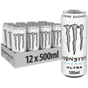 Monster Energy Ultra Zéro Zucker Tray 12 x 0,500 l Cannette Alu jetable