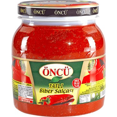 Oncu  Tatli Biber Salcasi   ( pâte de poivre doux ) 4 x 4300gr. Bouteille Pet jetable (copie)