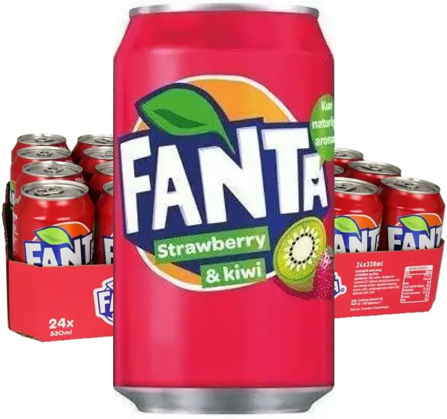 Fanta Strawberry Kiwi Tray 24 x 0,33 l Cannette Alu jetable