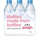 Evian Eau minérale Tray 24 x 0,5 l Bouteille PET jetable