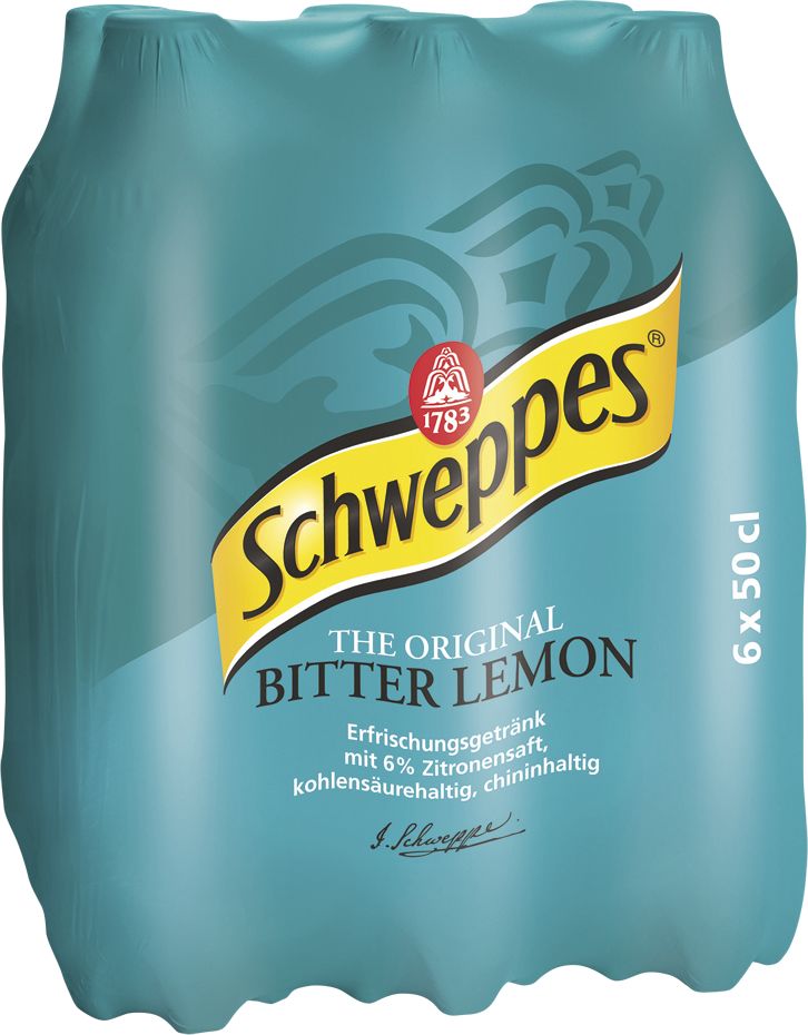 Schweppes Lemon Tray 4 x 6 x 0,5 l Bouteille PET jetable