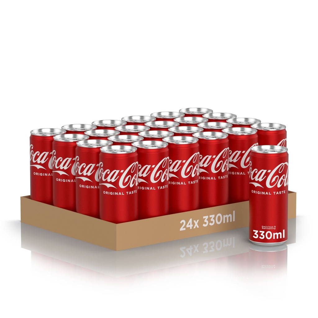 Coca-Cola Tray 24 x 0,33 l Cannette Alu jetable
