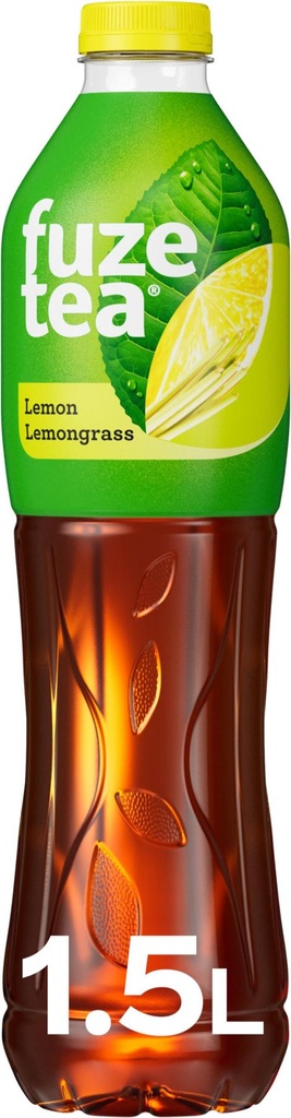 Fusetea lemon lemongrass Tray 6 x 1,5 l Bouteille PET jetable