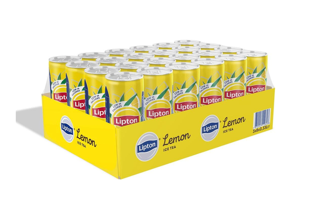 Lipton Ice Tea Lemon Tray 4 x 6 x 0,33 l Cannette Alu jetable