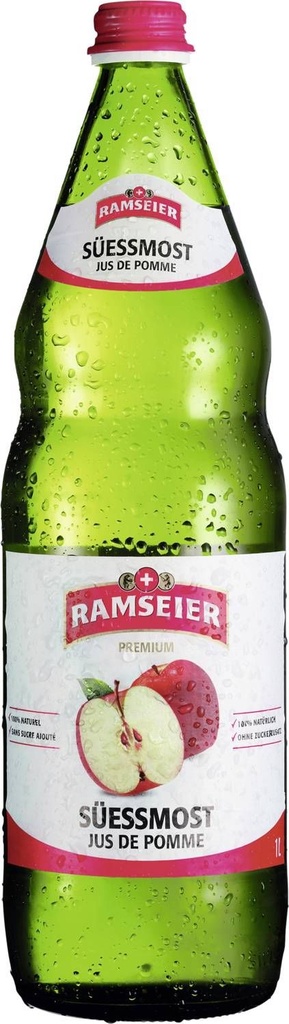 Ramseier Jus de pomme Caisse 12 x 1,0 l Bouteille Verre réutilisable
