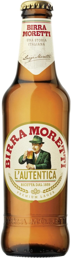 Birra Moretti Tray 4 x 6 x 0,33 l Bouteille Verre jetable