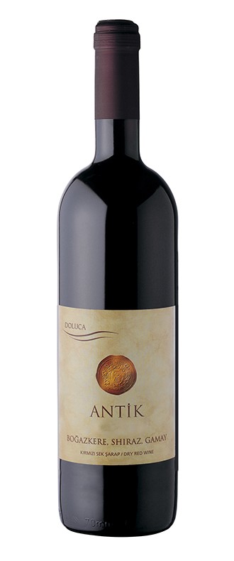 Villa Doluca Antik Vin Rouge 12 x 0,75 l Bouteille Verre jetable