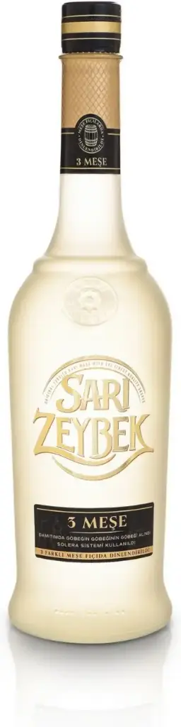 Sarı Zeybek 3 Meşe Original Raki Vol Alc 45% 12 x 0,70 l Bouteille Verre jetable