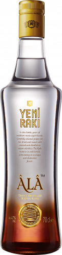 Ala Yeni Raki Vol Alc 47% 6 x 0,70 l Bouteille Verre jetable