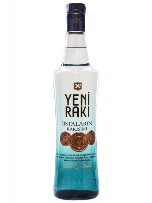 Ustalarin Karisimi Yeni Raki Vol Alc 45,5% 12 x 0,35 l Bouteille Verre jetable