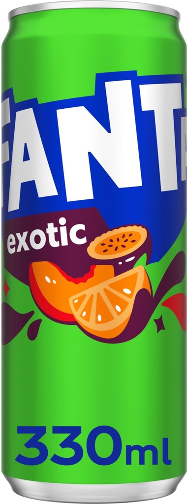 Fanta Exotic Tray 24 x 0,33 l Cannette Alu jetable