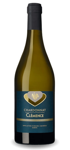 [40300] CLEMENCE Chardonnay AOC Genève Carton 6 x 0,75 l Bouteille Verre jetable