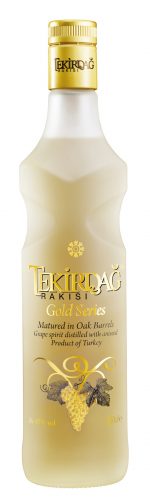 [50001] Tekirdag Gold Altin Seri Raki Vol Alc 45% 12 x 0,35 l Bouteille Verre jetable