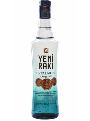 [50015] Ustalarin Karisimi Yeni Raki  Vol Alc 45,5% 6 x 0,70 l Bouteille Verre jetable