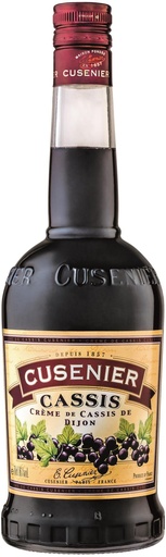 [50413] Cusenier Crème de Cassis de Dijon 16% Carton 6 x 0,7 l Bouteille Verre jetable