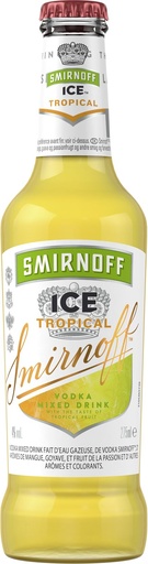 [50677] Smirnoff Tropical Vol Alc. 4% Tray 4 x 6 x 0,275 l Bouteille Verre jetable