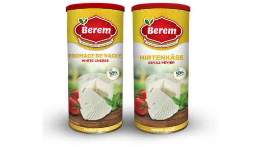 [60010] Berem Fromage 55% Matière gras 6 x 800.gr Boîte alu jetable
