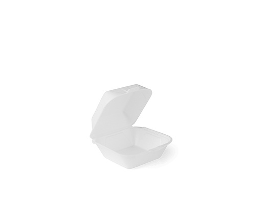 [70078] IP6 Hambourger Box Laminer Blanc grand 4 x 125=500pièces Dimensions (L×L×H)  150×160×80 mm