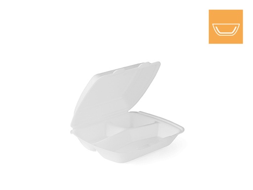 [70084] IP4 1683X Menubox Laminer Blanc 3 compartiment 2 x 100=200.pièces Dimensions (L×L×H)  245×210×72 mm