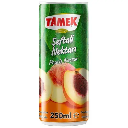 [21954] Tamek Jus de Pèche nectar 24 x 0,25 l Cannette Alu jetable