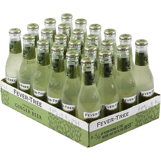 [31194] Fever-Tree Premium Ginger Beer 24 x 0.20 l Bouteille Verre jetable