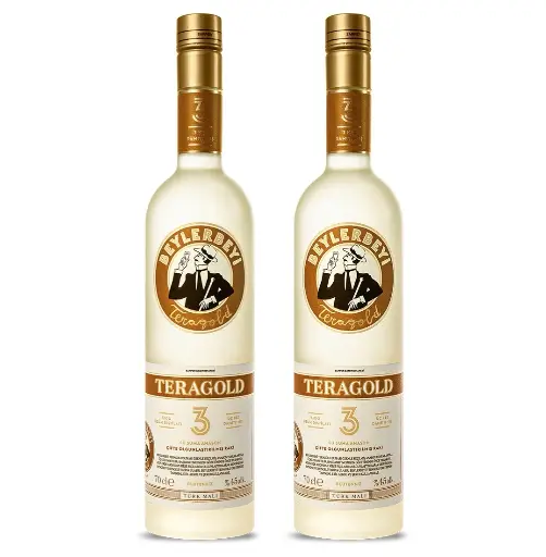 [50942] Beylerbeyi Teragold Altin Seri Raki Vol Alc 45% 6 x 0,70 l  Bouteille Verre jetable