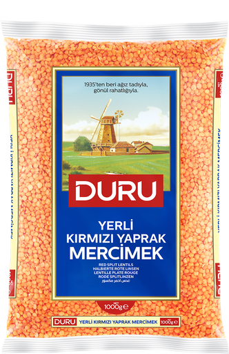 [60066] Duru Kirmizi Yaprak Mercimek / Lentilles rouges Concassé (30401) 12 x 1000gr.